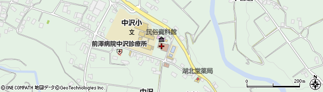 駒ヶ根市立図書館　中沢分館周辺の地図