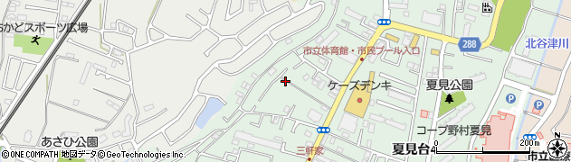 千葉県船橋市夏見台5丁目周辺の地図