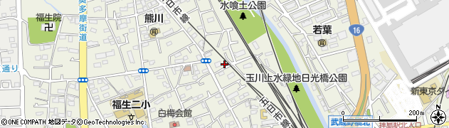 東京都福生市熊川522周辺の地図