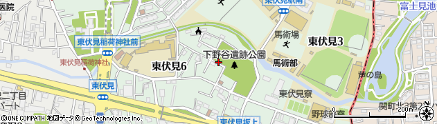 東京都西東京市東伏見周辺の地図