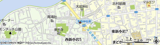 東京都葛飾区西新小岩5丁目23周辺の地図