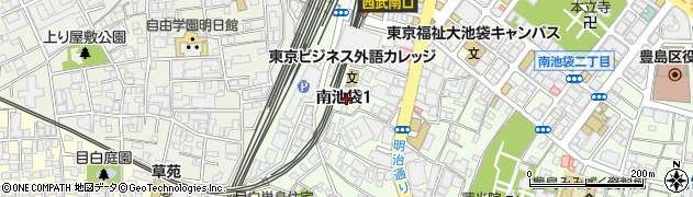 東京都豊島区南池袋1丁目14周辺の地図