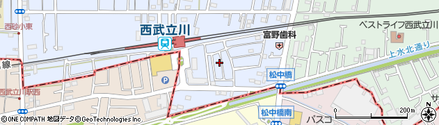 東京都立川市西砂町1丁目2-148周辺の地図