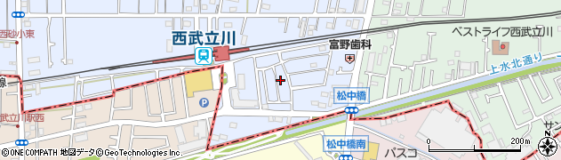 東京都立川市西砂町1丁目2-117周辺の地図