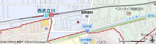 東京都立川市西砂町1丁目2-40周辺の地図