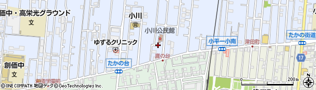 小平市立　小川公民館周辺の地図