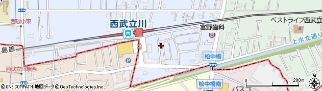 東京都立川市西砂町1丁目2-134周辺の地図