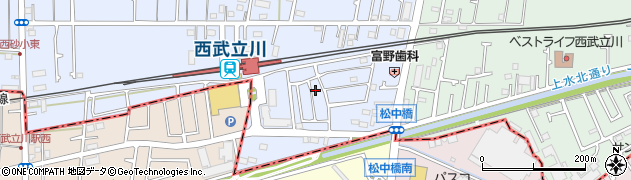 東京都立川市西砂町1丁目2-116周辺の地図