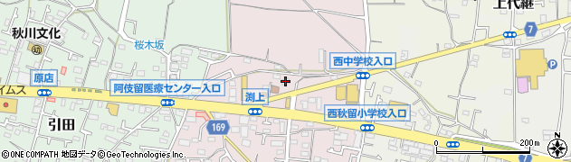 東京都あきる野市渕上191周辺の地図
