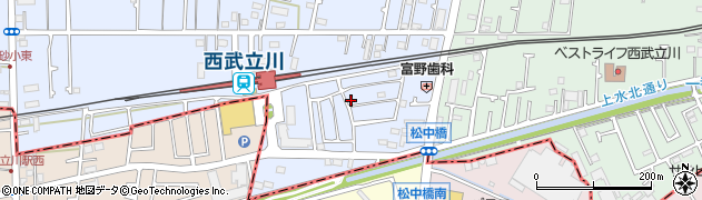 東京都立川市西砂町1丁目2-90周辺の地図