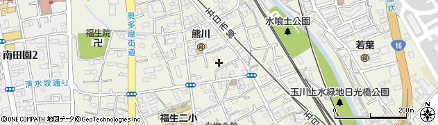東京都福生市熊川591周辺の地図