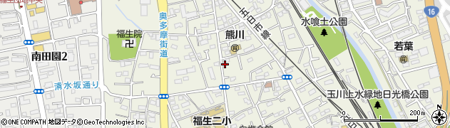 東京都福生市熊川584-6周辺の地図