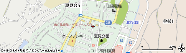 千葉県船橋市夏見台4丁目周辺の地図