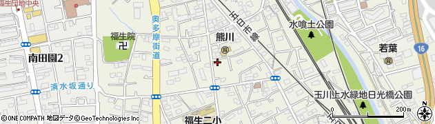 東京都福生市熊川584周辺の地図