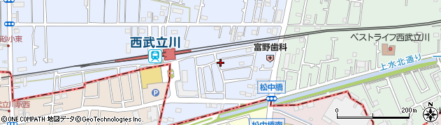 東京都立川市西砂町1丁目2-111周辺の地図