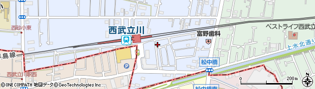 東京都立川市西砂町1丁目2-156周辺の地図