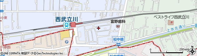 東京都立川市西砂町1丁目2-109周辺の地図