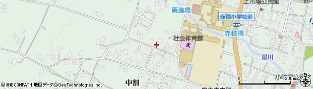 長野県駒ヶ根市赤穂中割4760-8周辺の地図