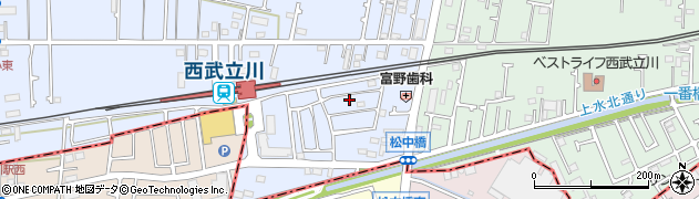 東京都立川市西砂町1丁目2-106周辺の地図