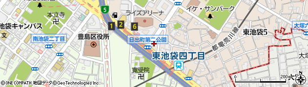 東京都豊島区東池袋4丁目4周辺の地図