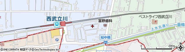 東京都立川市西砂町1丁目2-104周辺の地図