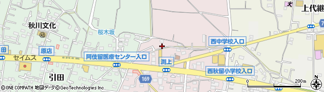 東京都あきる野市渕上199周辺の地図