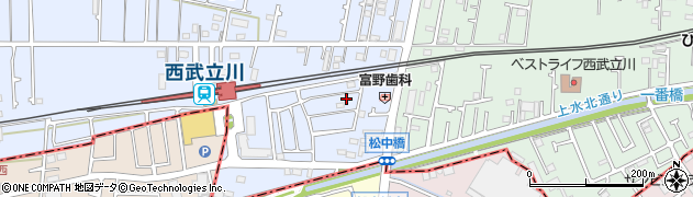 東京都立川市西砂町1丁目2-102周辺の地図
