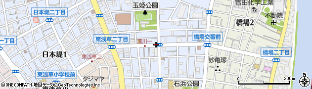 東京都台東区清川周辺の地図