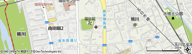 東京都福生市熊川687周辺の地図