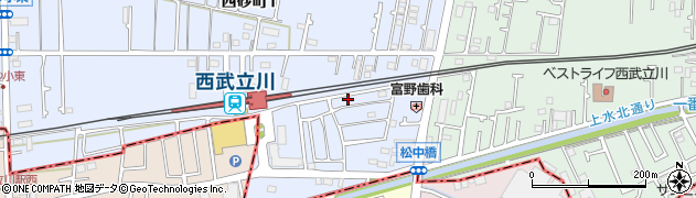 東京都立川市西砂町1丁目2-162周辺の地図