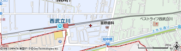 東京都立川市西砂町1丁目2-163周辺の地図