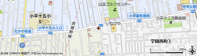 ローソン小平津田町三丁目店周辺の地図