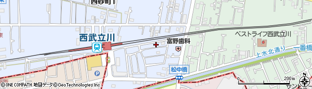東京都立川市西砂町1丁目2-166周辺の地図