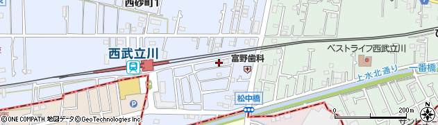 東京都立川市西砂町1丁目2-167周辺の地図