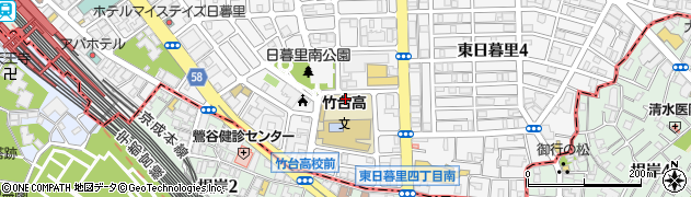 東京都立竹台高等学校周辺の地図