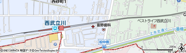 東京都立川市西砂町1丁目2-168周辺の地図