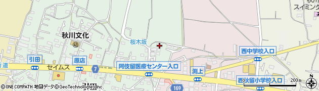 東京都あきる野市引田447周辺の地図