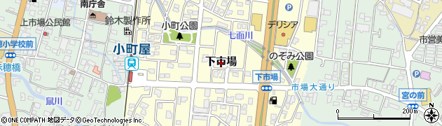 長野県駒ヶ根市下市場周辺の地図