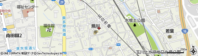 東京都福生市熊川595周辺の地図