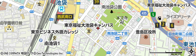 松楽 日本蕎麦 池袋周辺の地図