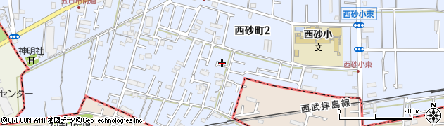 東京都立川市西砂町2丁目21周辺の地図