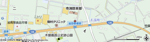千葉県　警察本部旭警察署周辺の地図