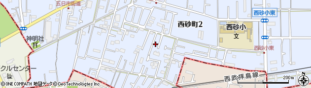 東京都立川市西砂町2丁目22周辺の地図