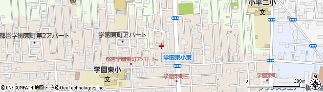 東京都小平市学園東町454周辺の地図