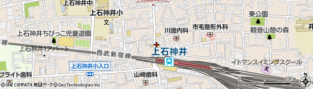 松屋 上石神井店周辺の地図