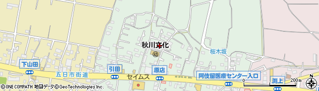 東京都あきる野市引田389周辺の地図
