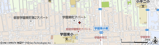 東京都小平市学園東町496周辺の地図