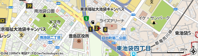東京都豊島区東池袋4丁目6周辺の地図