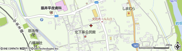 山梨県韮崎市藤井町（北下條）周辺の地図