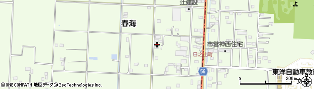 千葉県匝瑳市春海6853周辺の地図